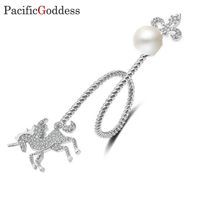 

pacificgoddess Luxurious Jewelry Rings For girl Cocktail Ring Wedding Party Fine Jewelry nice big long ring