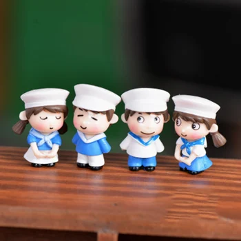 

ZOCDOU 2 Pieces Korea Seaman Navy Russian Soldier People Model Small Lovers Statue Figurine Crafts Figure Ornament Miniatures