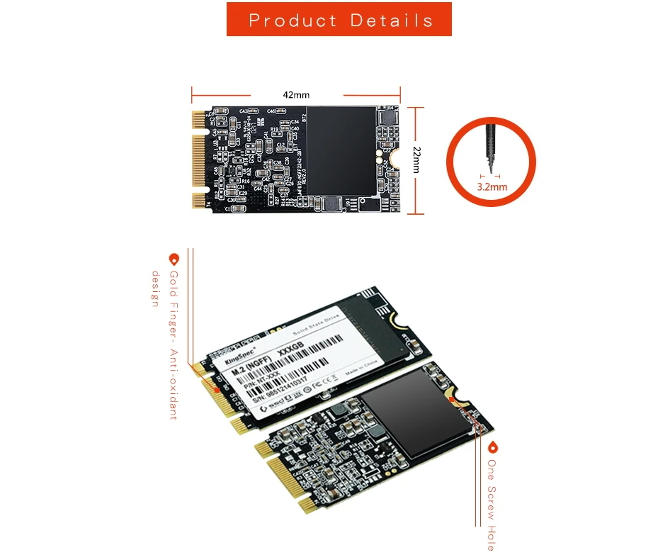 KingSpec m.2 ssd 120 ГБ 240 2242 SSD M2 SATA NGFF 250 ГБ 500 1 ТБ 2 ТБ hdd 2280 мм disco duro ssd для Тетрадь ПК