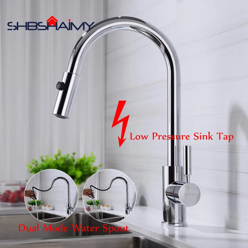 

Chrome Low Pressure 360 Degree Rotating Kitchen Faucet Sink Mixer Tap Kitchen Tap Sink Tap