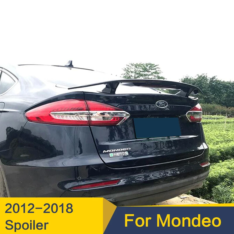 

For Ford Mondeo Spoiler 2012--2018Year High Quality ABS Plastic Free Drilling Sport Racing Car Spoiler For Fusion