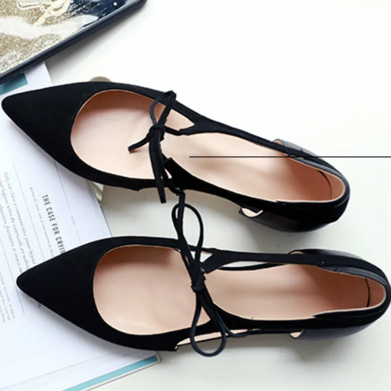 real sheepskin leather women flat heel summer shoes ladies 2017 red ballet flats (5)