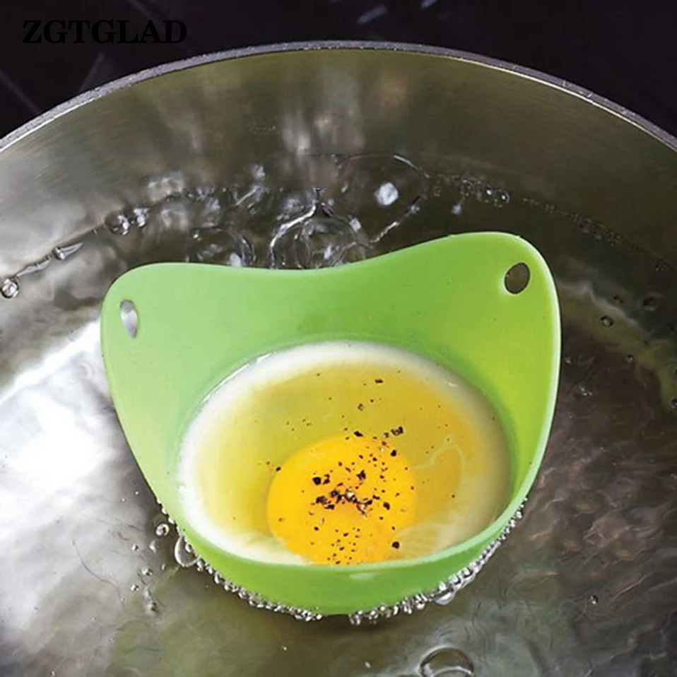 ZGTGLAD 1Pcs New Food Grade Silicone Egg Cooker Poaching Cups High