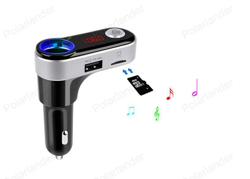 Автомобильный MP3-плеер Bluetooth FM аудио передатчик модулятор громкой FM автомобиля ЖК-дисплей экран автомобиля Зарядное устройство