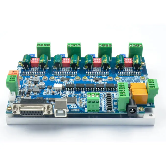 USB8727T4 USB MACH3 4 осевой ЧПУ контроллер с приводом все в одном 200 кГц полосный шаговый