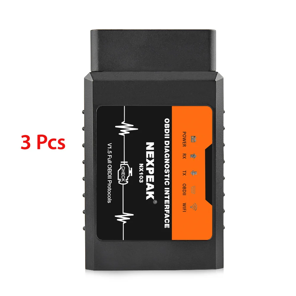 Универсальный OBD2 ELM327 V1.5 Bluetooth/Wifi pic18f25k80 для iPhone IOS Авто OBD сканер инструмент OBD 2 ELM 327 V1.5 Wi-Fi ODB2 - Цвет: 3 Pcs ELM327