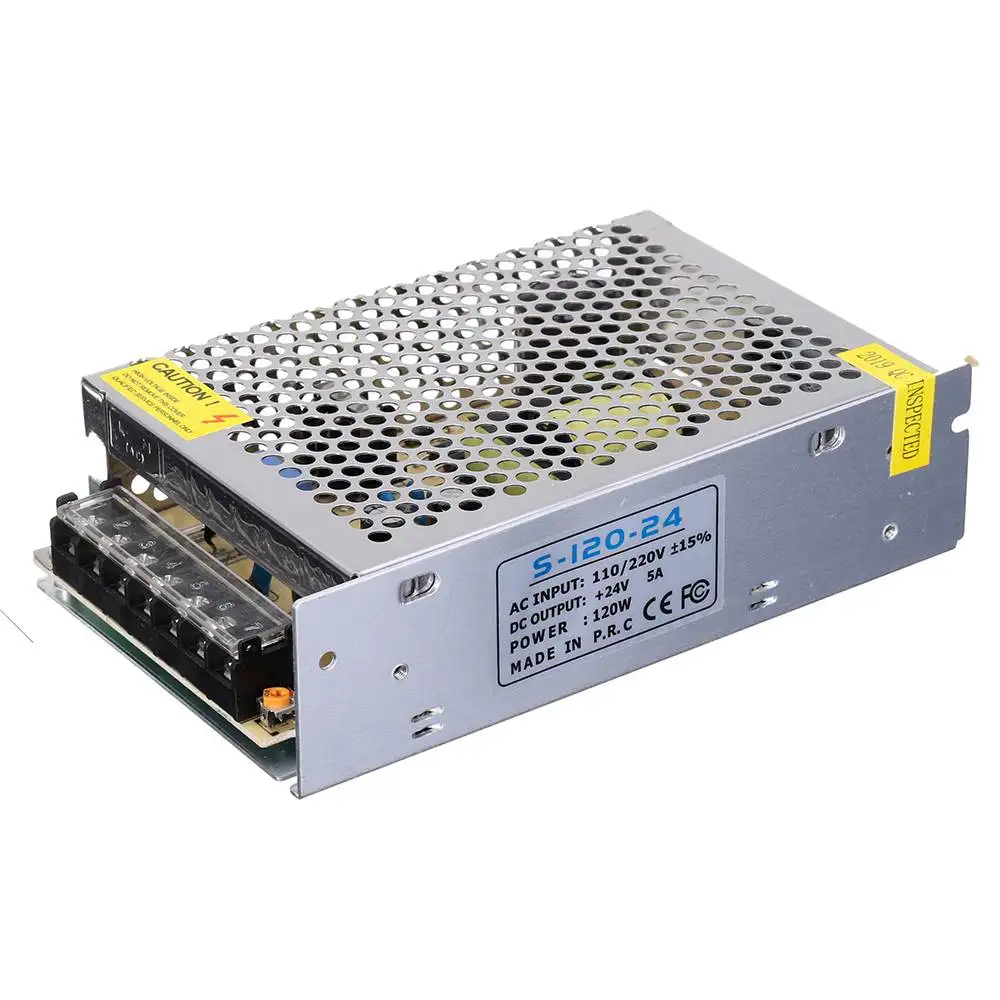 

AC110V-240V to DC24V 5A 120W Switching Power Supply 158*98*42mm