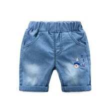 Джинсы для мальчиков; короткие шорты для мальчиков; брендовые Детские шорты для мальчиков; Тренч; регулируемые дышащие летние детские шорты