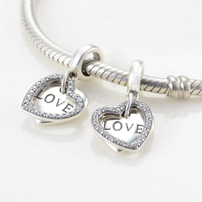 Love Heart Bead Charm Pendant Authentic 925 Sterling Silver Beads Fits Pandora Charms Bracelet Necklace Diy Jewelry Making Pandora Charm Bracelet Fit Pandoradiy Jewelry Making Aliexpress