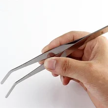 1 шт/4 шт Сад Микро пейзаж Пинцет для поделок суккулентов боль Садоводство ручная работа изогнутый прямой наконечник прецизионные щипцы