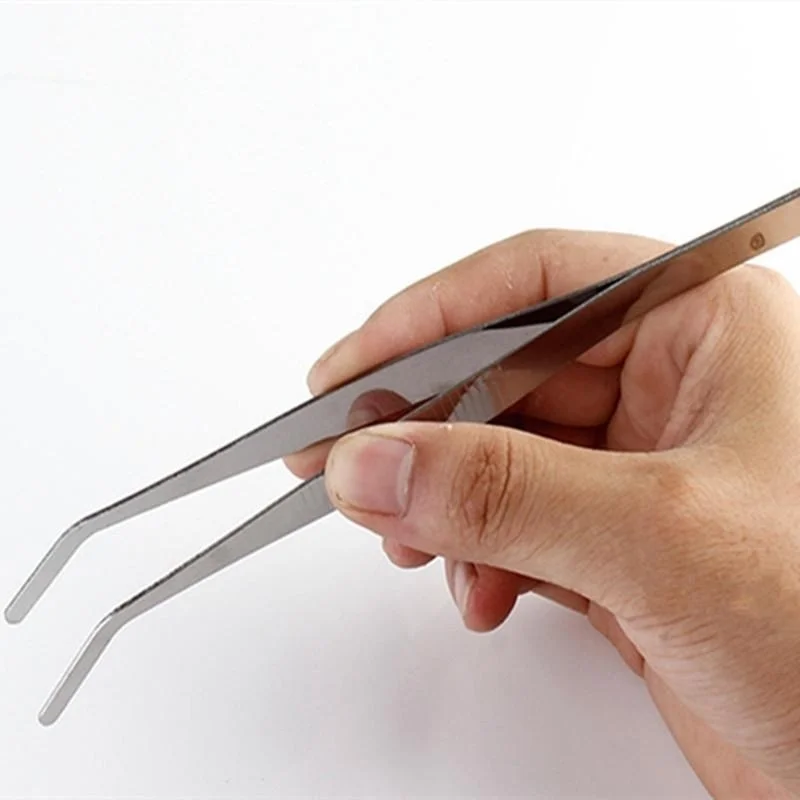 

Garden Micro Landscape DIY Tweezer Succulent Plants Pain Gardening Handwork Curved Straight Tip Precision Stainless Forceps