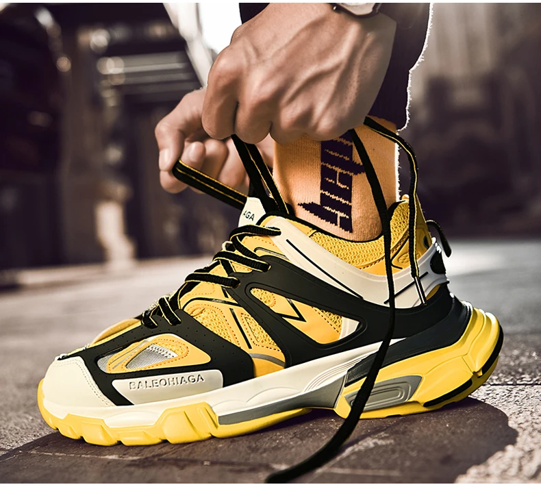 Mens Casual Shoes Chunky Sneaker Platform Trainers Sneakers Men Casual Shoes Mens High Shoes Men Sneakers Mesh Footwear 2019 New (9)