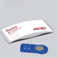 75*32 мм 50 шт. многоразовые бейдж для персонала магнитная застежка кнопка Имя тег Abs с Три цвета компании Id значок магнитный держатель