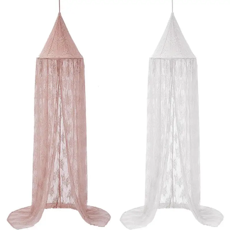 

Baby Mosquito Net Lace Kid Bed Canopy Bed Curtain Bedding Round Dome Hanging Mosquito Net Canopy Moustiquaire Zanzariera Decor