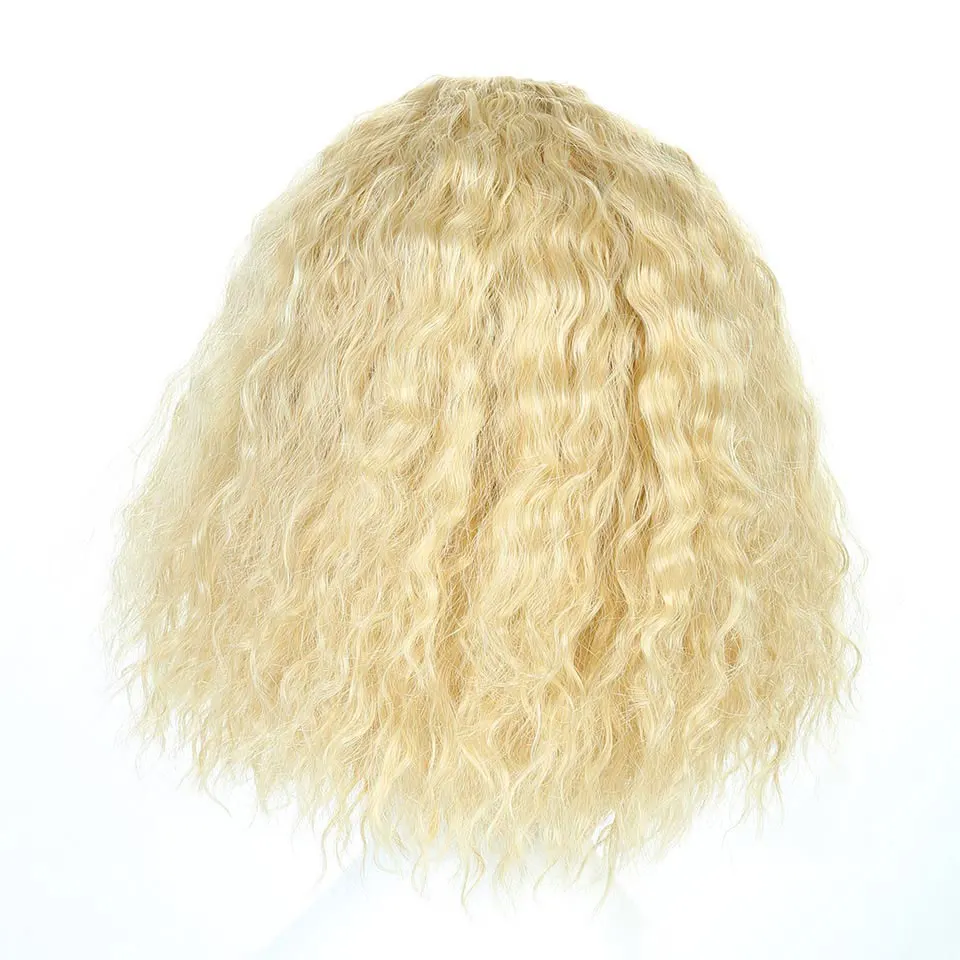 JINKAILI 1" короткие АФРО Синтетические кудрявые прямые парики для черных женщин косплей на каждый день натуральный черный блонд термостойкие - Цвет: 27-613