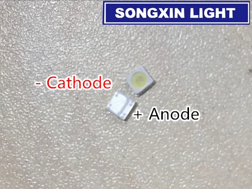 

2000pcs FOR WOOREE LED backlight LCD TV bead 6 V 1-2 W 3535 LED SMD Lamp bead 3535 cold white