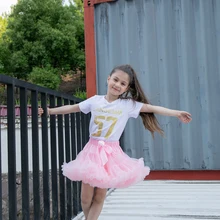 Светло-розовая юбка-пачка юбка-американка для девочек фатиновая юбка Детские Свадебные Юбки Одежда для маленьких девочек