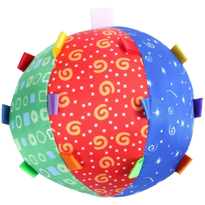 Красочные звоночек в шарике мягкие руки захватывать музыка чувство развивающие игры для детей плюшевые игрушки