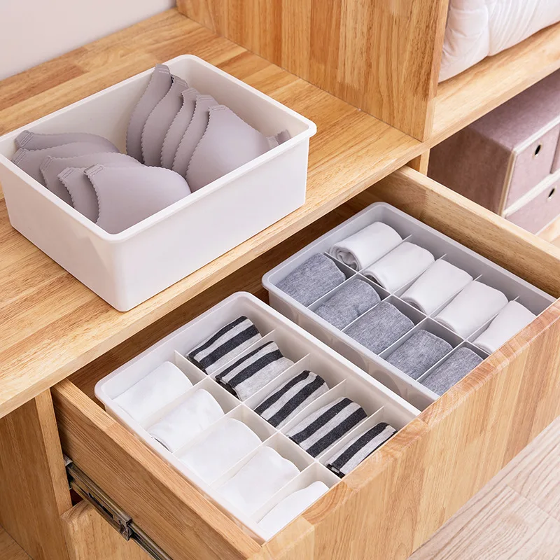 Home Laundry Organizer for Socks Clothing Bra Linen Drawer Divider Closet Underwear Storage Box Multiple Lattice Sort Out Cover