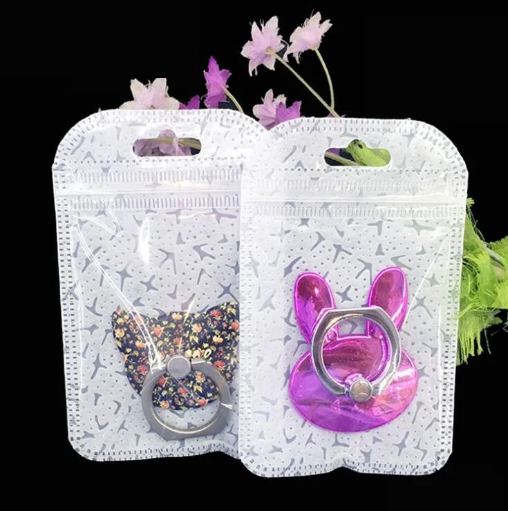 50pcs,Mini plastic poly packaging bag with hang hole Small storage