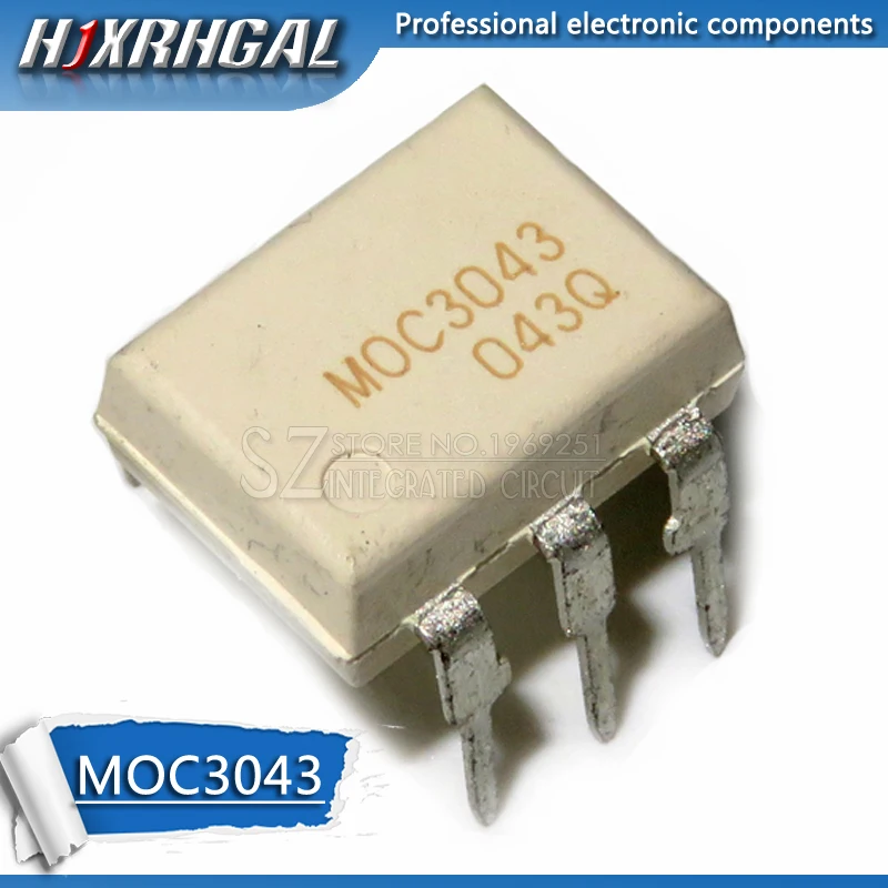 10 шт MOC3043 DIP6 3043 оптопара в корпусе DIP|Интегральные схемы| |