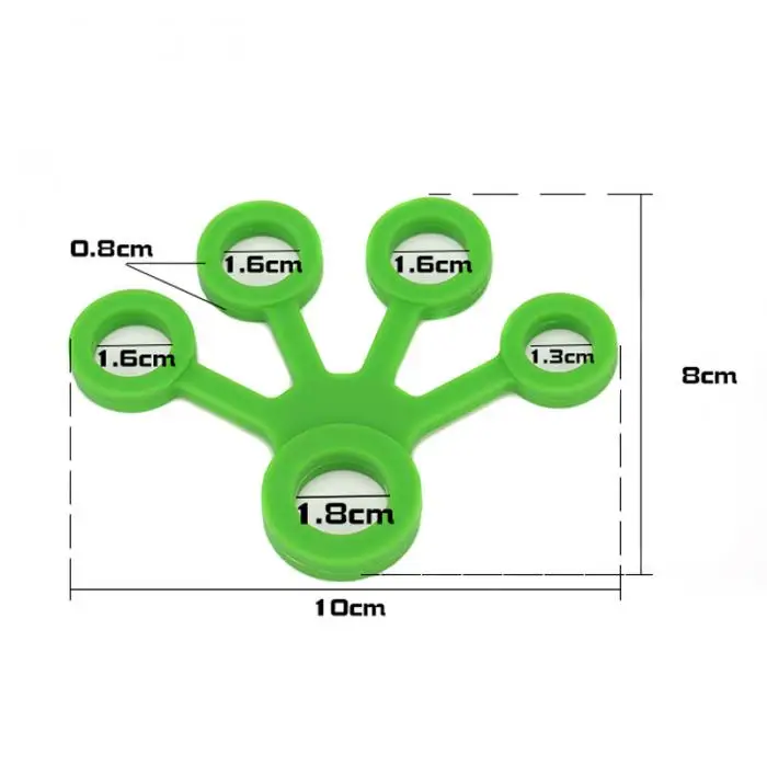 Силиконовый ручной комплект эластичных лент 6 Цвет пять пальцев рук кистевой эспандер силовой тренажер пальцы тренажер, мощность средство обучения