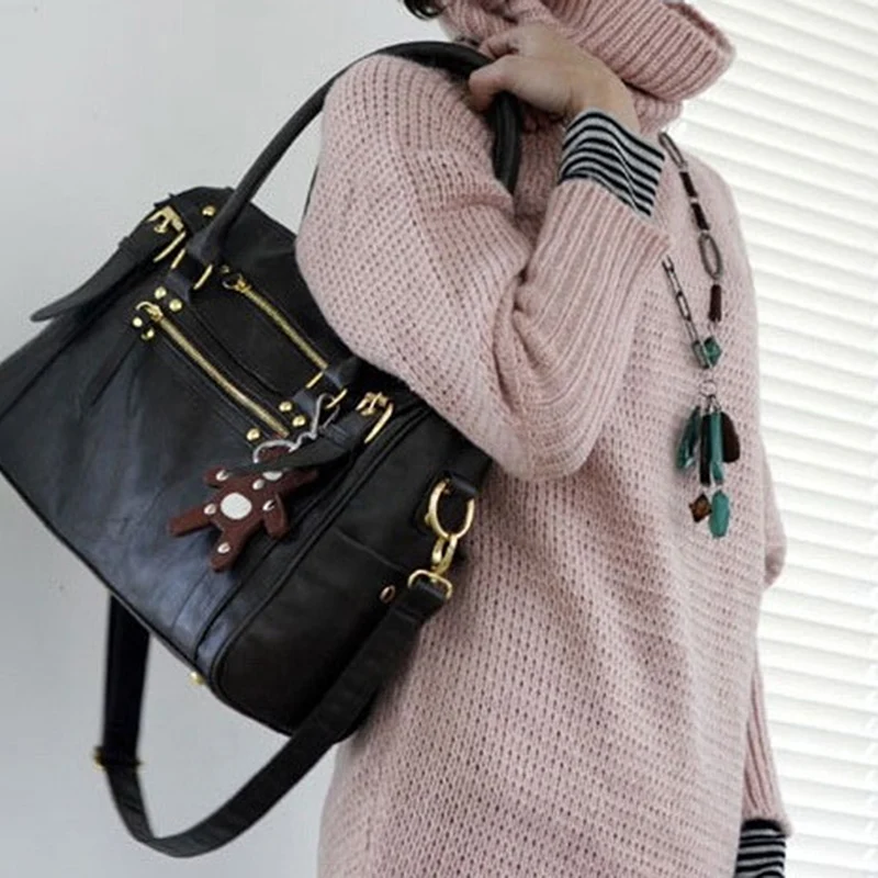 Винтажная Повседневная Сумка-тоут с ремнем медведя, женская сумка через плечо, сумка-мессенджер, роскошные сумки, женские сумки, дизайнерские, высокое качество