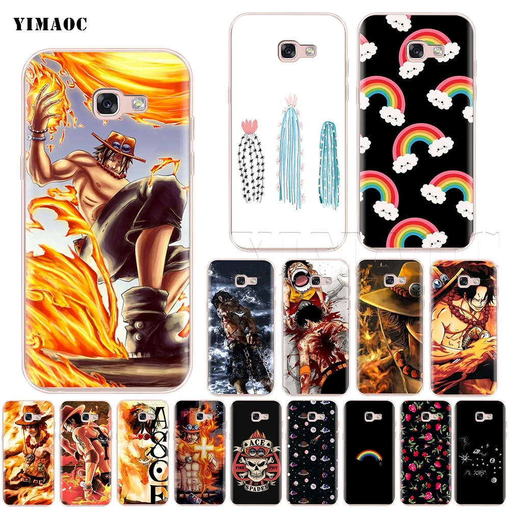 YIMAOC цельный Ace силиконовый чехол для Samsung Galaxy S7 S8 S9 Edge Plus J3 J5 J7 A5 A6 A8 Note 8 9|Бамперы| |