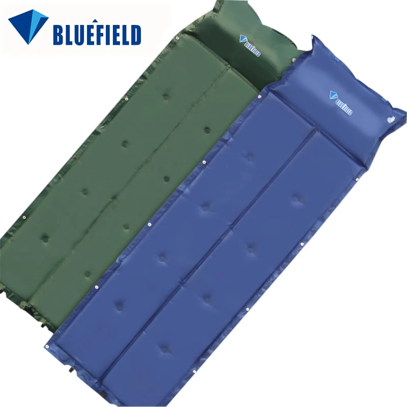 

Bluefield Self-Inflating Sleeping Pad Air Mat Hiking Mattress with Pillow For Camping Hiking Backpacking Travelling Beach