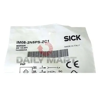 

DHL/EMS 2 LOTS SICK IM08-2N5PS-ZC1 CYLINDRICAL THREADED INDUCTIVE PROXIMITY SWITCH SENSOR NEW