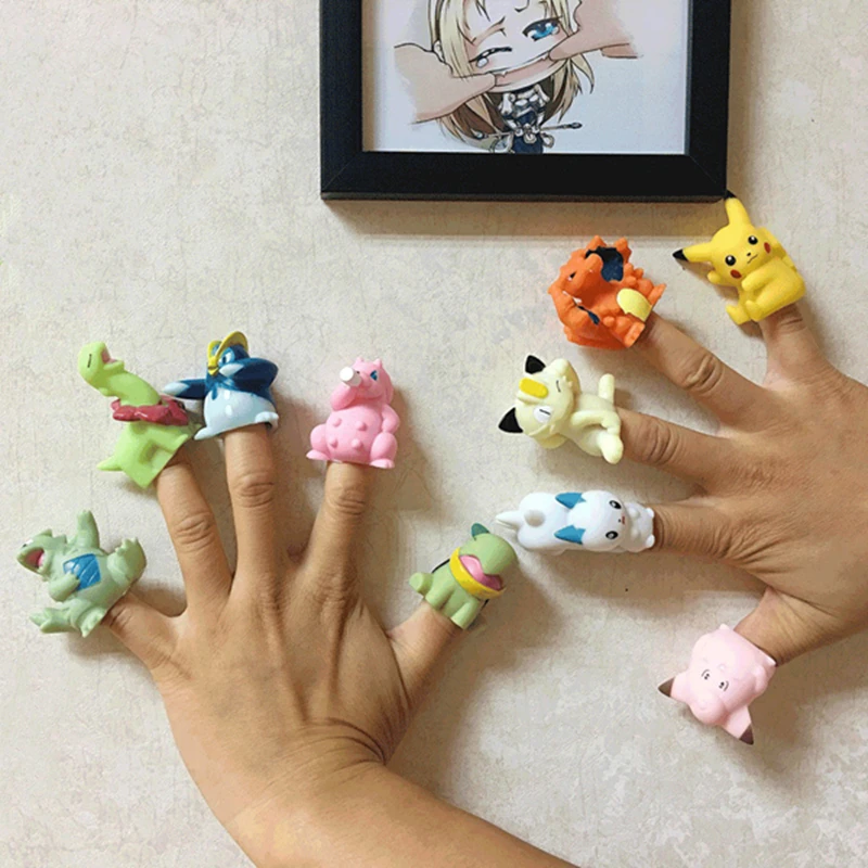 

20pcs/set Pokeball Pikachu PVC Monster Squirtle Charmander Action Figures Plan Toy Mini Hand Puppet Toy for Children Gift #E