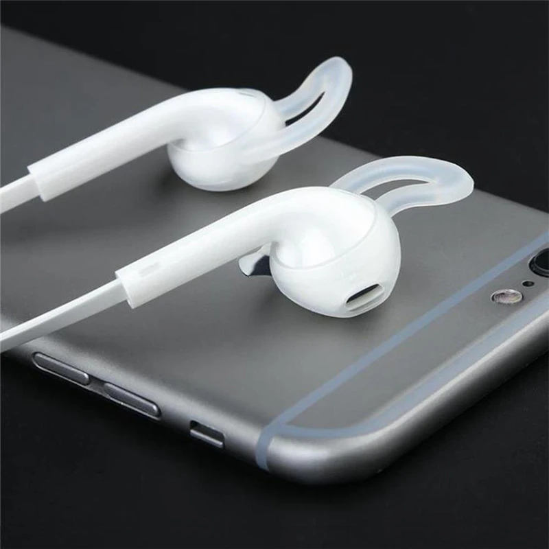 1 пара для Iphone X XR 8 7 AirPods Замена мягких силиконовых Противоскользящих ушных крышек
