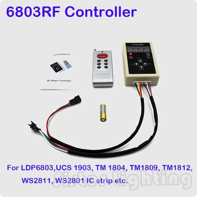 1 шт. 6803/1903 РЧ контроллер 133 Изменение для Dream Magic Color Chasing 6803 2811 IC 5050 RGB светодиодная