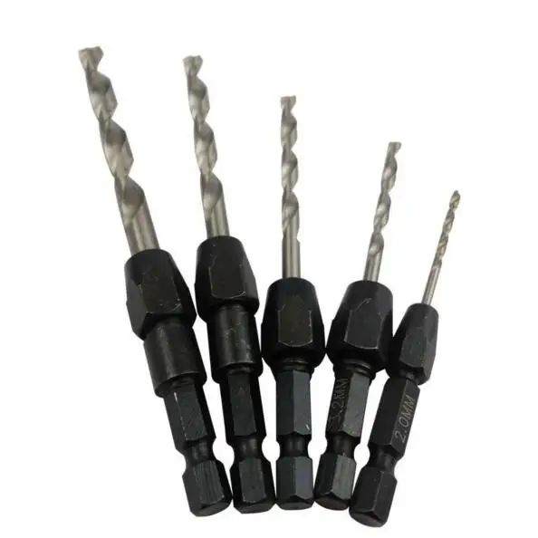 Buy 5pcs Quick Change Drill Bit Set Hex Shank Metric