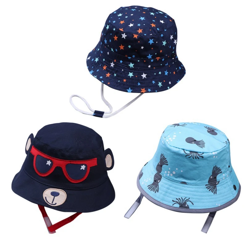 

New Fashion Toddler Kids Baby Boys Girls Bucket Hats Sun Helmet Cap soft Comfortable Spring Summer Autumn Accessory M