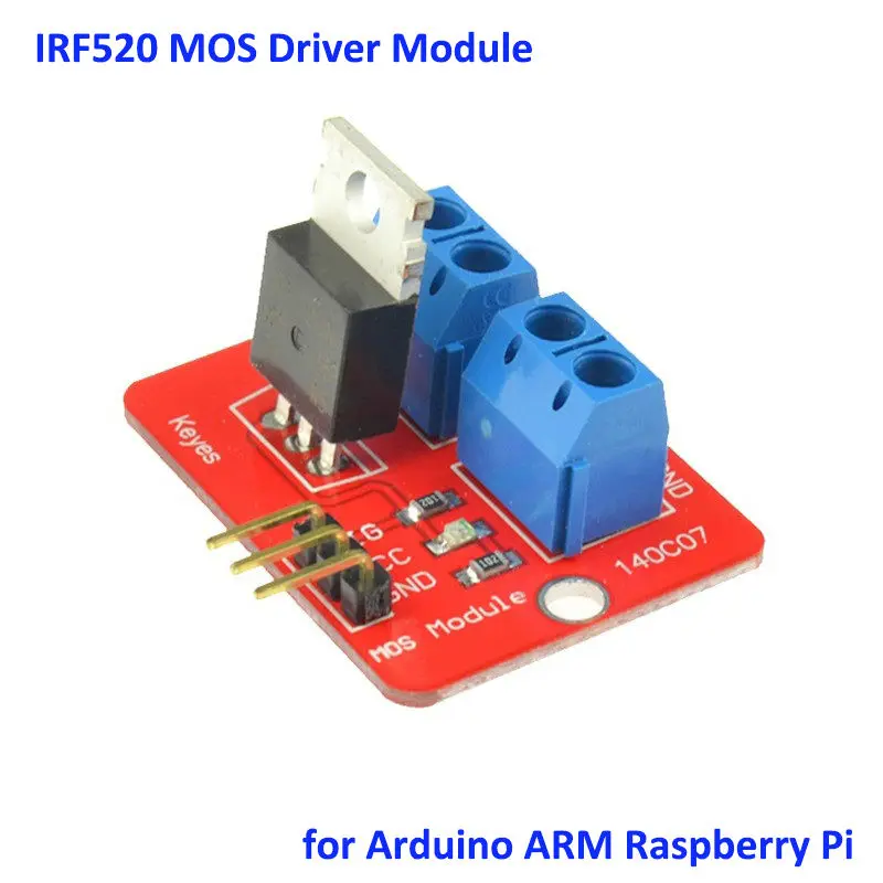 Glyduino Топ Mosfet Кнопка IRF520 драйвер MOS модуль для Arduino ARM Raspberry Pi электронный DIY|module