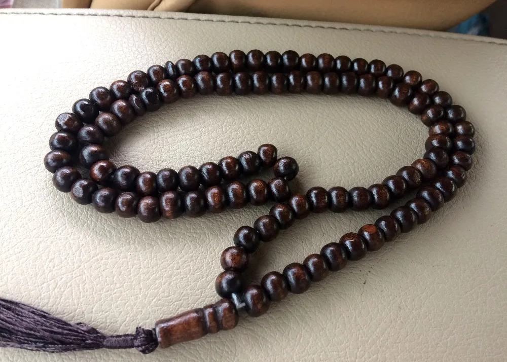 3PC muslim beads tesbih natural wood 99 prayer beads Rosary muslim