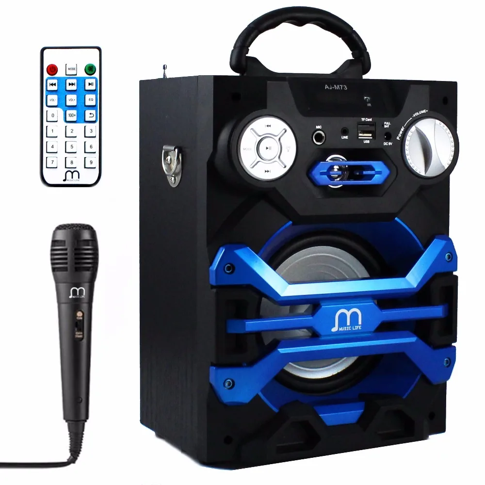 Bluetooth Speaker Karaoke Portable with Microphone Wireless with FM Radio MP3 Portable Output 20W High Power for Party BBQ speaker bluetooth karaoke portable wireless with microphone with fm radio mp3 portable output 20w high power for party bbq