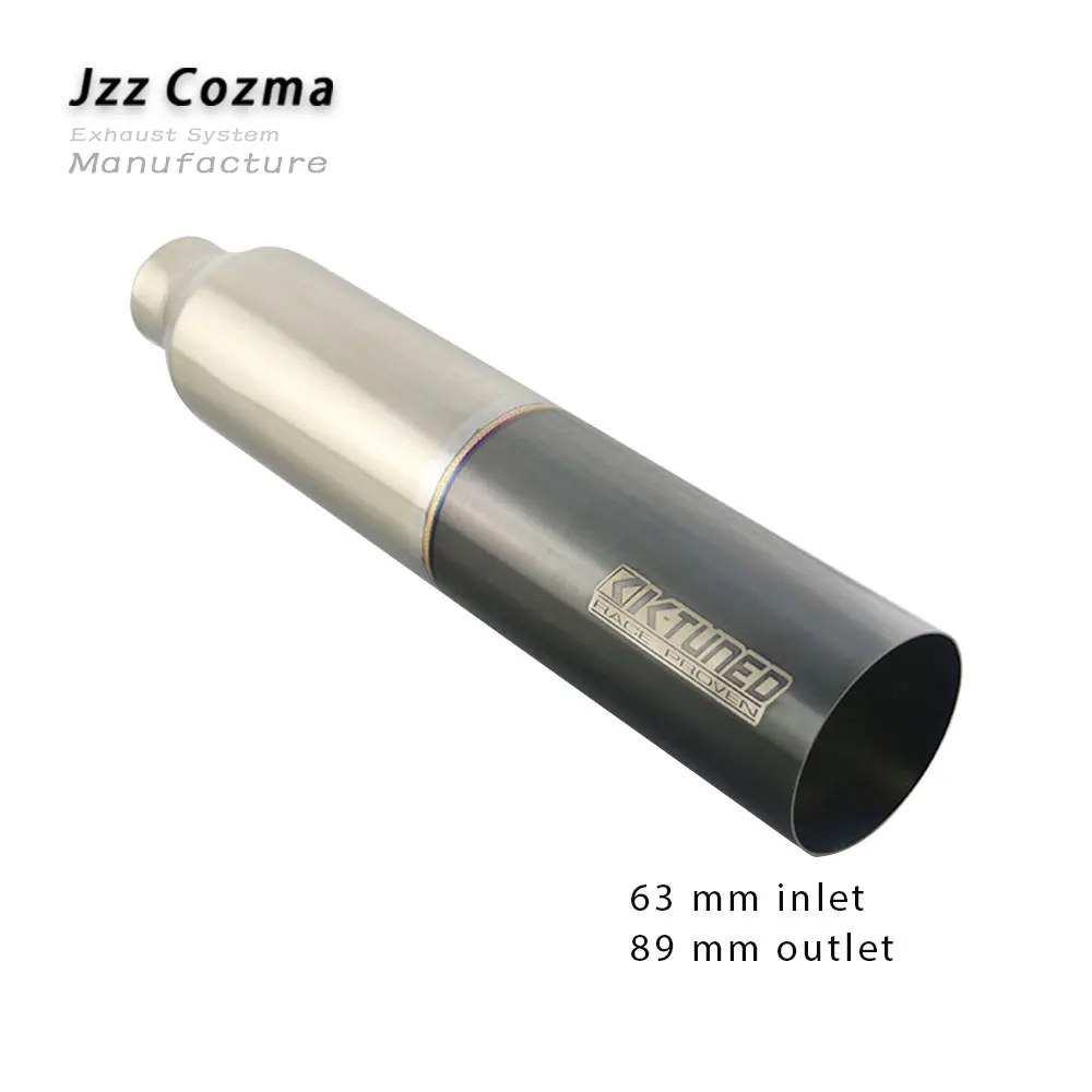 JZZ k-настроенная Автомобильная выхлопная труба прямая выпускная труба truch глушитель 1 мм Толстая Высококачественная - Цвет: H1DQ2017e-KT