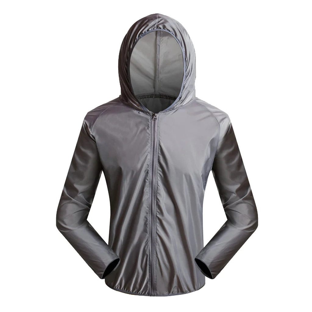 Велоспорт Бег кожи пальто Джерси плащ куртка спортивная одежда для женщин мужчин рыбалка-ветрозащитный, водонепроницаемый, Быстросохнущий - Цвет: XL