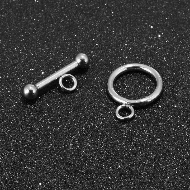 5 комплектов Высокое качество полированная нержавеющая сталь OT застежки разъемы для DIY браслет ожерелье ювелирных изделий изготовление аксессуаров