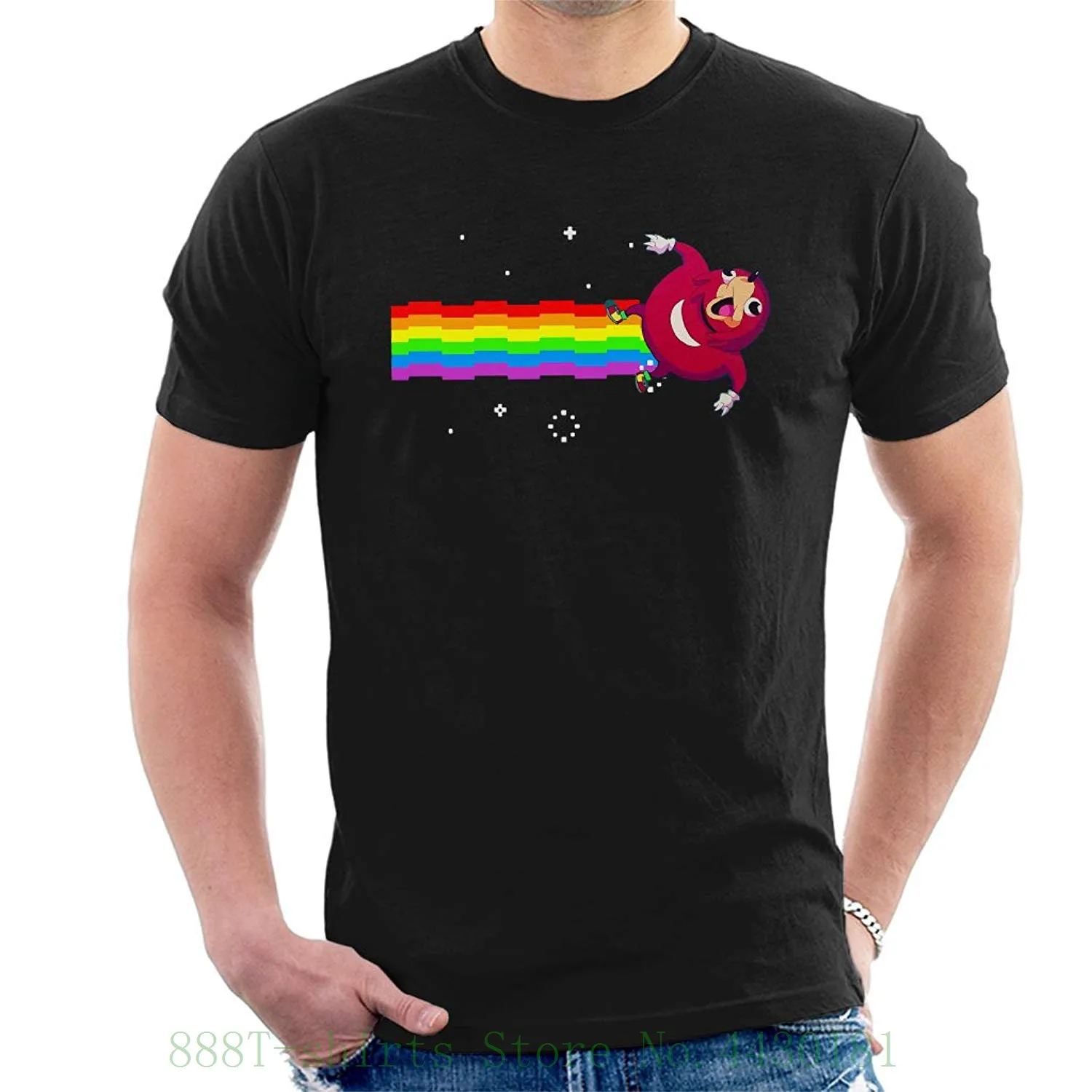 

Do You Know De Way Nyan Cat Ugandan Knuckles Men's T Shirt New Design Cotton Male Tee Shirt Designing