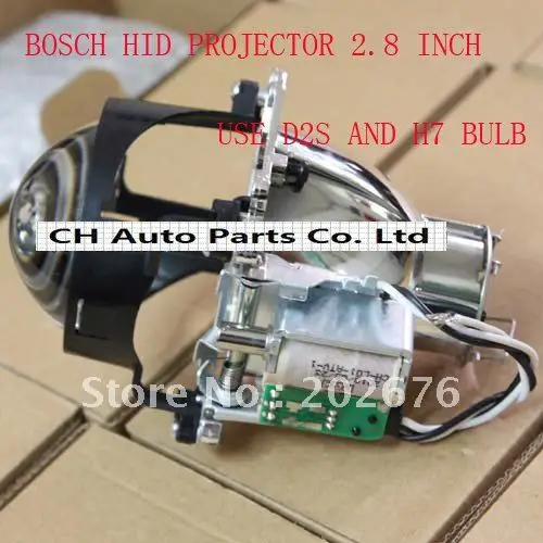 

FREE SHIPPING, CHA DLand VEHICHLE HID BI-XENON PROJECTOR LENS D2S H7, 2.8 INCH, EASY INSTALLATION, FOR BOSCH