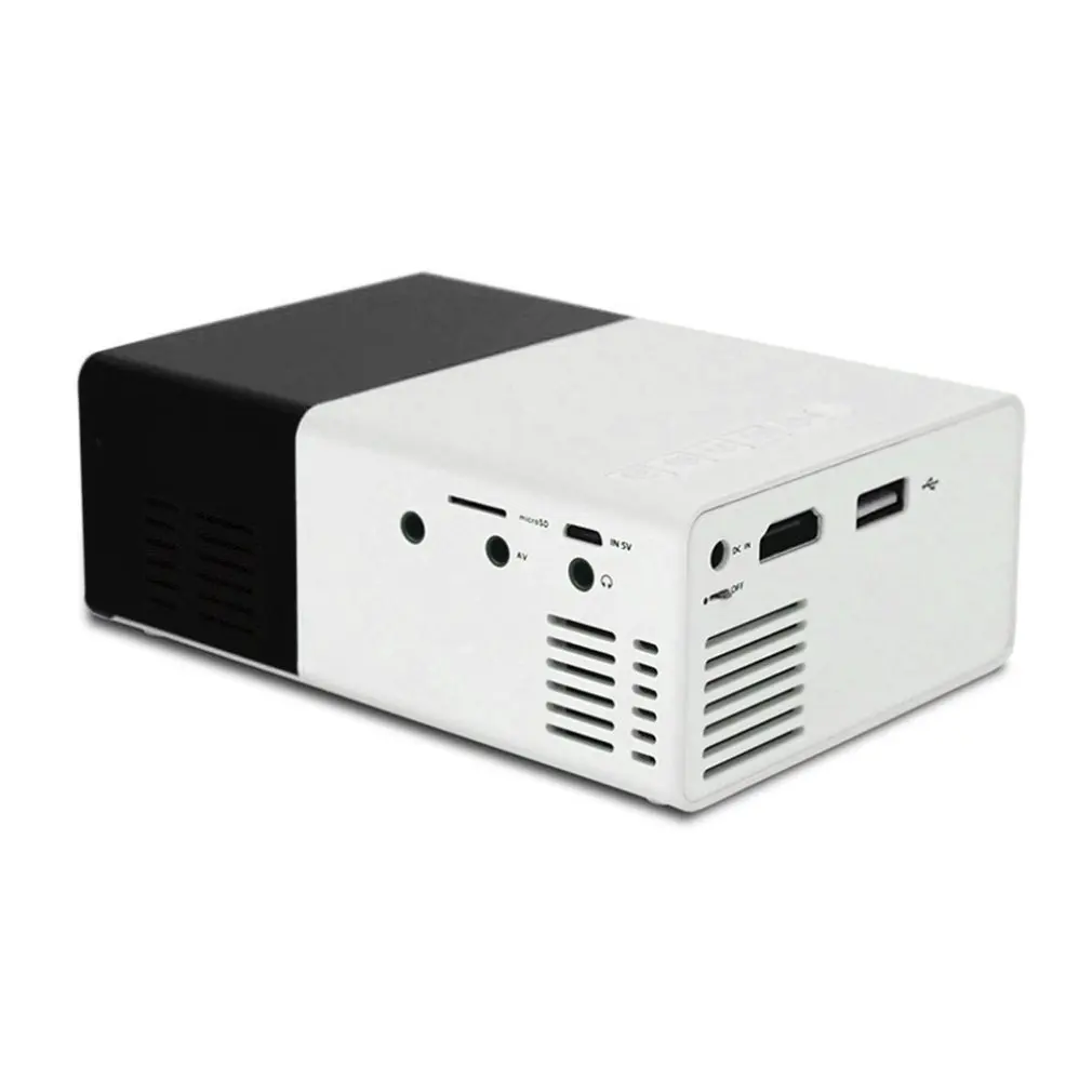  YG300 HA CONDOTTO il Proiettore 3D HD Portatile Mini Pocket LCD Proiettore per Home Cinema Theater 