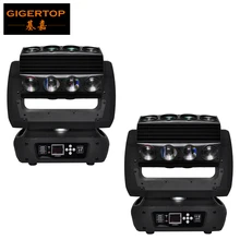 2 XLot 16 головки светодиодный движущийся паук дя головы свет бесконечное вращение 16x25 высокое Мощность RGBW 4IN1 луч полный Цвет ЖК-дисплей Дисплей