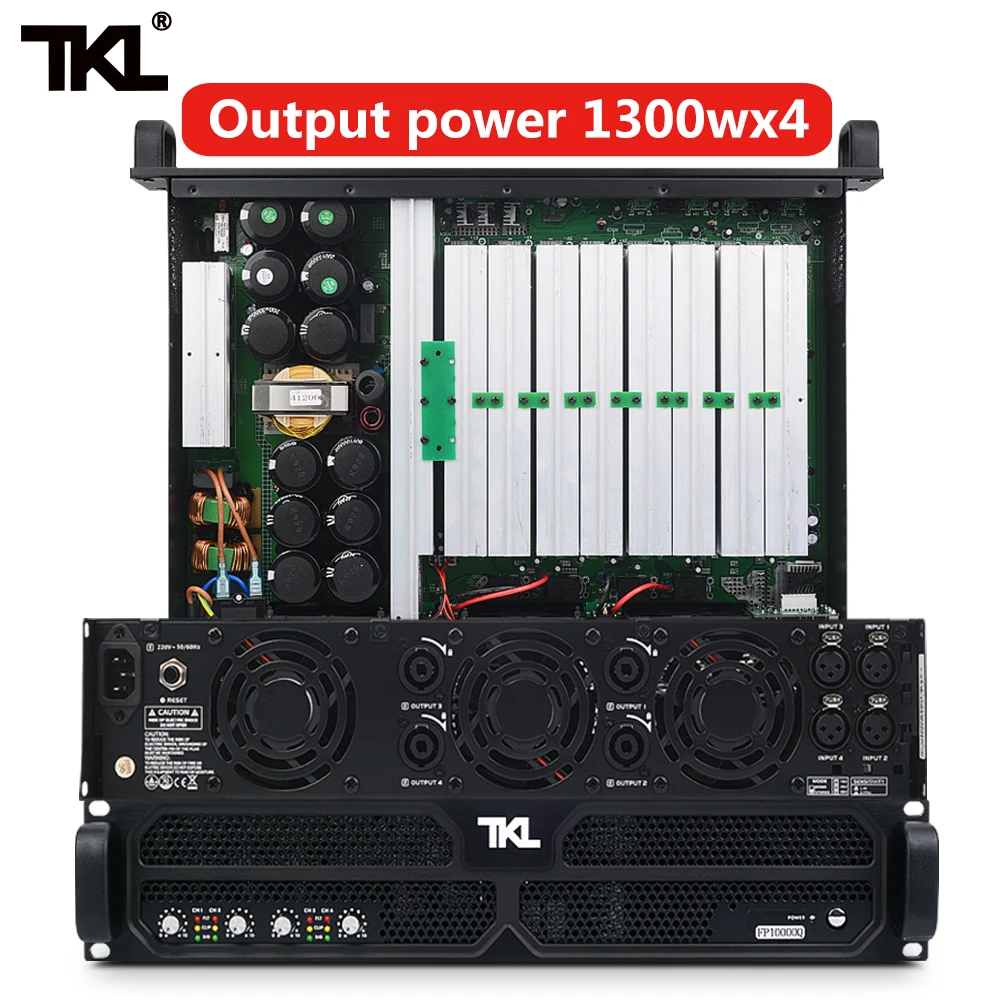 TKL PH4 Профессиональный усилитель мощности 4 канала 4*1300 Вт DJ усилитель сабвуфер звуковая система аудио этап TKL PH4 Профессиональный усилитель мощности 4 канала 4*1300 Вт DJ усилитель сабвуфер звуковая система аудио этап