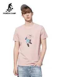 Пионерский лагерь Новое поступление 2019 Футболка мужская футболка из 100% хлопка мужская повседневная с принтом птица брендовая одежда топы