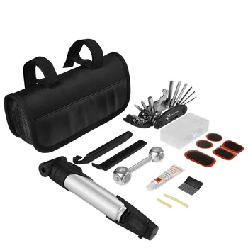 

6 In 1 Multi-function Bicycle Repair Tool Combination Sleeve Bucket Screwdriver Repair Tire Folding Tool Kit For Bicycles