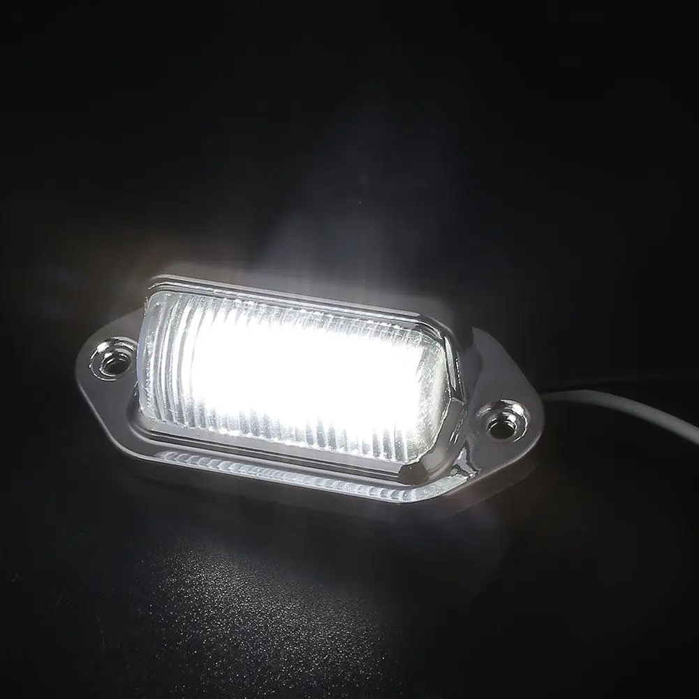 6LED 10-30V номерной знак светильник для лодок грузовиков трейлеров внутренняя лампа