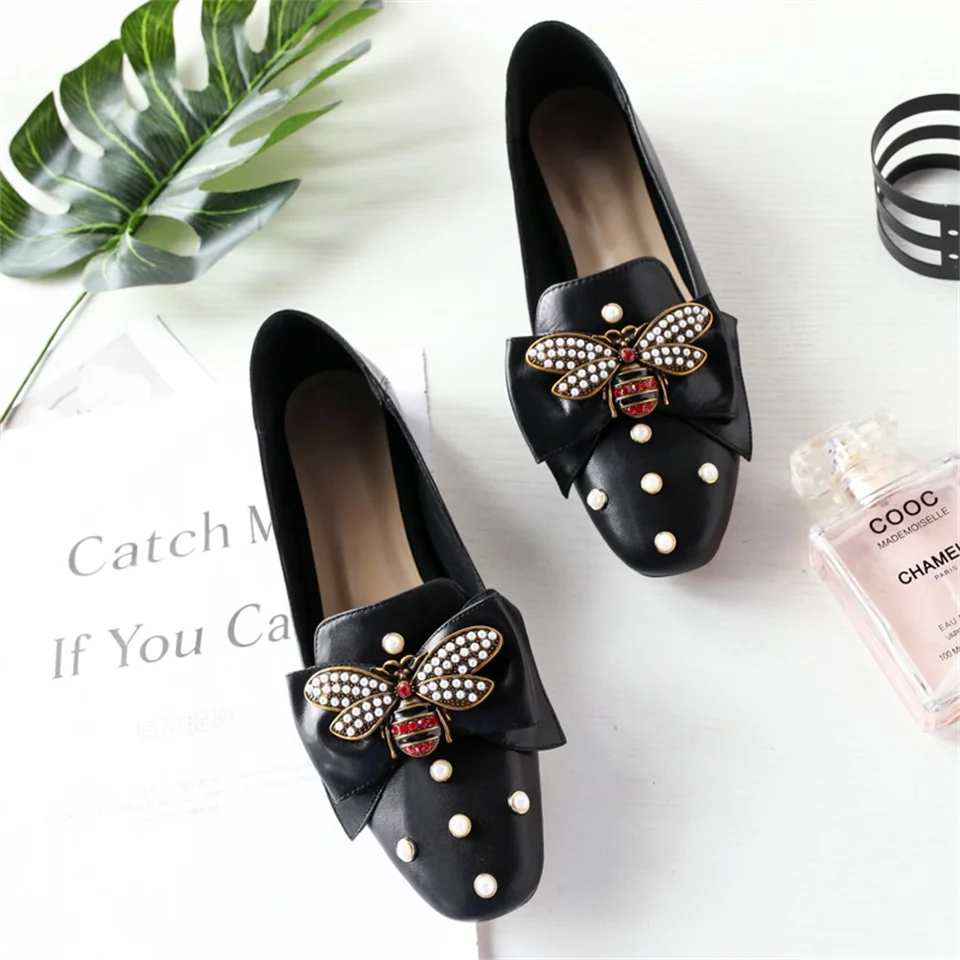 spring and summer fashion women flat shoes high quality fabrics beautiful bow decoration comfortable women's shoes